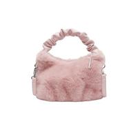 CORIOS Bolso de Mano de Felpa para Mujer Bolso de Hombro Esponjoso Moda Bonito Bolso Bandolera Pequeño Bolsa Shopper Tote de Peluche Compras Trabajo Viajes Bolso Messenger Rosa
