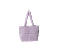 CORIOS Bolso de Mano de Lana de Cordero para Mujer Bolso de Hombro Esponjoso Gran Capacidad Bolsa Shopper Bolsa de Ociopara de Felpa Retro Bolso Tote de Peluche para Viajes Trabajo Compras Morado