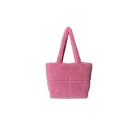 CORIOS Bolso de Mano de Lana de Cordero para Mujer Bolso de Hombro Esponjoso Gran Capacidad Bolsa Shopper Bolsa de Ociopara de Felpa Retro Bolso Tote de Peluche para Viajes Trabajo Compras Rosa