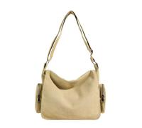 CORIOS Bolso de Mano de Lona para Mujer Casual Bolso de Hombro Bolso Bandolera Gran Capacidad Bolsa Shopper Bolsa de Ocio Multifuncional Trabajo Compras Viajes Citas Bolso Tote Caqui