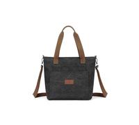 CORIOS Bolso de Mano de Lona para Mujer Casual Bolso de Hombro Gran Capacidad Bolsa Shopper Bolsa de Ocio Multifuncional Bolso Bandolera Trabajo Compras Viajes Citas Bolso Tote Negro