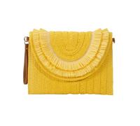 CORIOS Bolso de Mano de Paja para Mujer Bolsos de Paja Tejidos a Mano Bolso Tote para Estilo Boho Bolso Bandolera con Borla Bohemio Bolso de Hombro Bolso Tipo sobre Bolsos de Playa de Verano Amarillo