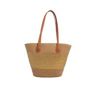 CORIOS Bolso de Mano de Paja para Mujer Bolsos de Playa de Verano Bolsos de Paja Tejidos a Mano Bohemio Bolso de Hombro Retro Bolso Tote para Estilo Boho para Viajes Vacaciones Oro