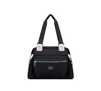 CORIOS Bolso de Mano para Mujer Bolsas de Nylon Impermeable Bolso de Hombro Bolsa de Ocio Gran Capacidad Bolso Shopper Multifuncional Bolso Tote para Trabajo Compras Viajes Citas Negro