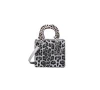 CORIOS Bolso de Mano para Mujer Bolso de Hombro con Estampado de Leopardo Cuero PU Impermeable Bolso Bandolera Moda Bolso Cruzados Bolsa Shopper Elegante Trabajo Viajes Compras Bolso Tote Gris S