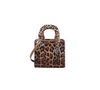 CORIOS Bolso de Mano para Mujer Bolso de Hombro con Estampado de Leopardo Cuero PU Impermeable Bolso Bandolera Moda Bolso Cruzados Bolsa Shopper Elegante Trabajo Viajes Compras Bolso Tote Caqui S