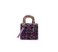 CORIOS Bolso de Mano para Mujer Bolso de Hombro con Estampado de Leopardo Cuero PU Impermeable Bolso Bandolera Moda Bolso Cruzados Bolsa Shopper Elegante Trabajo Viajes Compras Bolso Tote Morado S