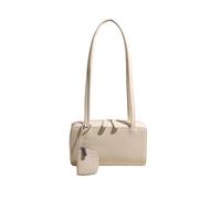 CORIOS Bolso de Mano para Mujer de PU Cuero Bolso de Hombro y Bolso de Axila con Monedero Capacidad Media Bolsa Shopper Estiloso Tote 2pcs para Trabajo Compras Viajes Blanco