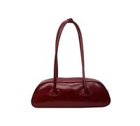 CORIOS Bolso de Mano para Mujer en Cuero PU, Tote Impermeable de Hombro para Axilas, Elegante Bolsa Shopper para Trabajo, Compras y Viajes - Vino Rojo