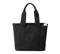 CORIOS Bolso de Mano para Mujer Gran Capacidad Bolso de Hombro Bolso Tote de Lona Bolsa de Ociopara Multifuncional Bolsa Shopper para Trabajo Compras Viajes Citas Negro
