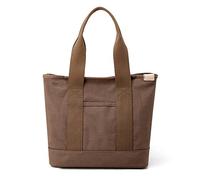 CORIOS Bolso de Mano para Mujer Gran Capacidad Bolso de Hombro Bolso Tote de Lona Bolsa de Ociopara Multifuncional Bolsa Shopper para Trabajo Compras Viajes Citas Marron Oscuro