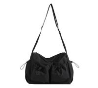 CORIOS Bolso de Mano para Mujer Impermeable Bolsas de Nilón Bolso de Hombro Ligero Bolso Bandolera Bolsa de Ocio Multifunción Bolsos Cruzados Bolso Tote para Compras Citas Viajes Trabajo Negro