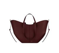 CORIOS Bolso de Mano para Mujer PU Cuero Bolsa de Cubo Elegante Bolsos de Hombro Gran Capacidad Bolsa Shopper Moda Tote 2pcs para Trabajo Viajes Compras Cereza Negra L