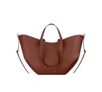 CORIOS Bolso de Mano para Mujer PU Cuero Bolsa de Cubo Elegante Bolsos de Hombro Gran Capacidad Bolsa Shopper Moda Tote 2pcs para Trabajo Viajes Compras Cognac L