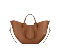 CORIOS Bolso de Mano para Mujer PU Cuero Bolsa de Cubo Elegante Bolsos de Hombro Gran Capacidad Bolsa Shopper Moda Tote 2pcs para Trabajo Viajes Compras Marrón L