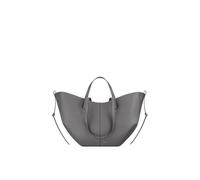 CORIOS Bolso de Mano para Mujer PU Cuero Bolsa de Cubo Elegante Bolsos de Hombro Gran Capacidad Bolsa Shopper Moda Tote 2pcs para Trabajo Viajes Compras Gris Plateado S