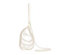 CORIOS Bolso de Noche Mujer Clutch de Mano de Acrílico con Cadena de Perlas Desmontable Bolso de Fiesta con Forma Encantadora Elegante Bolso de Hombro Bandolera Ostras