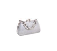 CORIOS Bolso de Noche para Mujer Clutch de Mármol Bolso de Boda Bolsa de Noche Moda Cartera de Mano Elegante Bolso de Hombro Bolsos Bandolera para Fiesta de Graduación Banquete Boda Plata