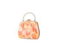 CORIOS Bolso de Noche para Mujer Clutch de Mármol Elegante Bolso de Hombro Bolso de Boda Bolsa de Noche Bolsos Bandolera Cartera de Mano para Fiesta de Graduación Boda Banquete Naranja