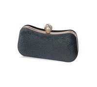 CORIOS Bolso Fiesta para Mujer Brillante Bolso de Noche Bolsa de Cadena Boda Cartera de Mano Bolso de Hombro Elegante Bolso Bandolera para Fiesta de Graduación Banquete Boda Gris