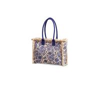 CORIOS Bolso Tote de Lona para Mujer - Bolso de Mano Boho Étnico con Borlas - Bolsa de Ocio para Vacaciones y Compras - Multicolor Grande