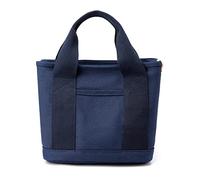 CORIOS Bolsos de Mano para Mujer Bolso Tote de Lona Bolso Shopper Multifuncional Bolsa de Cuerpo Bolsa de Ocio para Compras Viajes Trabajo Uso Diario Azul Oscuro
