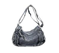 CORIOS Bolsos Vaqueros para Mujer Bolso de Hombro de Tejano Jean Bolso Bandolera de Mezclilla Gran Capacidad Bolsa Shopper Retro Bolso de Mano Compras Citas Viajes Trabajo Tote Azul