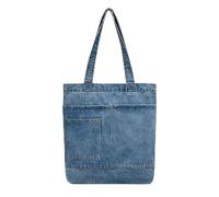 CORIOS Bolsos Vaqueros para Mujer Bolso de Mano de Tejano Jean Bolso de Hombro de Mezclilla Gran Bolsa Shopper Estampado de Moda Bolsa para Las Axilas Trabajo Viajes Compras Tote Azul Claro A