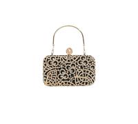 CORIOS Diamantes de Imitación Clutch para Mujer Bolsa de Noche Bolso de Boda Bolso de Fiesta Pequeña Bolsos Bandolera con Cadena Elegante Bolso de Hombro Negro