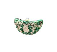 CORIOS Diamantes de Imitación Clutch para Mujer Bolsa de Noche de Lentejuelas Bolso de Boda Bolso de Fiesta Pequeña Bolsos Bandolera con Cadena Elegante Banquete Fiesta Bolso de Hombro Verde