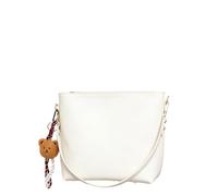 CORIOS Elegante Bolso de Bandolera para Mujer PU Cuero Bolso de Mano de Hombro Pequeño Bolso Shopper Moda Bolso Cruzado Trabajo Compras Viajes Tote Blanco