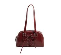 CORIOS Elegante Bolso de Mano para Mujer Cuero PU Bolso de Hombro Impermeable Bolsa para Las Axilas Pequeño Bolsa Shopper Moda Trabajo Compras Viajes Bolso Tote Rojo