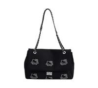CORIOS Elegante Bolso de Mano para Mujer Lindo Gato Bolsos de Hombro Nylon Bolso Bandolera Gran Capacidad Bolsa Shopper Multifunción Bolso Cruzados Retro Bolso Tote para Compras Viajes Trabajo Negro