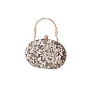 CORIOS Lentejuelas Clutch para Mujer Bolsa de Noche Bolso de Boda Bolsa de Cadena Pequeña Bolso de Fiesta Lujoso Bolso de Hombro Elegante Bolsos Bandolera Gris