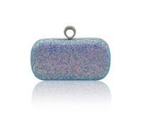 CORIOS Lentejuelas Clutch para Mujer Bolsa de Noche Bolso de Fiesta Lujoso Bolso de Hombro Bolso de Boda Bolsa de Cadena Pequeña Elegante Bolsos Bandolera para Fiesta de Graduación Banquete Azul