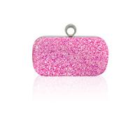 CORIOS Lentejuelas Clutch para Mujer Bolsa de Noche Bolso de Fiesta Lujoso Bolso de Hombro Bolso de Boda Bolsa de Cadena Pequeña Elegante Bolsos Bandolera para Fiesta de Graduación Banquete Rosa