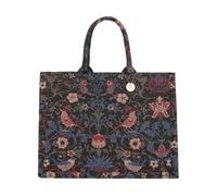 CORIOS Maletín Bolso para Ordenador Portátil con Motivos Étnicos Estampados para Mujer Bolso de Hombro para Estilo Boho Bolsa de Mano Tote de Lona para Vacaciones Viajes Citas Negro