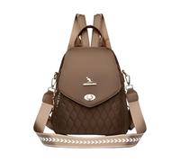 CORIOS Mochila con Acolchado para Mujer Bolso Mochilas de Oxford Moda Morral Backpack Mochilas Multiusos Daypack Bolsas de Escuela Convertible Bolso de Mano de Hombro para Trabajo Viajes Marrón