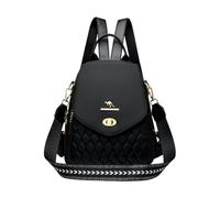 CORIOS Mochila con Acolchado para Mujer Bolso Mochilas de Oxford Moda Morral Backpack Mochilas Multiusos Daypack Bolsas de Escuela Convertible Bolso de Mano de Hombro para Trabajo Viajes Negro