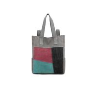 CORIOS Mochila para Mujer Bolso de Mano de Lona Casual Bolso de Hombro Gran Capacidad Bolso Bandolera Bolso Mochilas Multicolor Morral Backpack Vintage Citas Viajes Trabajo Compras Bolso Tote Gris