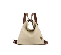CORIOS Mochila para Mujer Bolso de Mano de Lona Casual Bolso Mochilas Morral Backpack Gran Capacidad Bolso de Hombro Vintage Bolso Tote para Compras Citas Trabajo Viajes Caqui