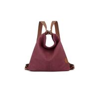 CORIOS Mochila para Mujer Bolso de Mano de Lona Casual Bolso Mochilas Morral Backpack Gran Capacidad Bolso de Hombro Vintage Bolso Tote para Compras Citas Trabajo Viajes Morado