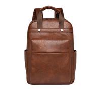 CORIOS Mochila Portatil Mujer 15.6 Pulgadas Mochila Impermeable Elegante para Ordenador Portátil Laptop Backpack Retro Mochilas Bolsas de Escuela Daypack para Trabajo Viajes Universidad Marrón Oscuro