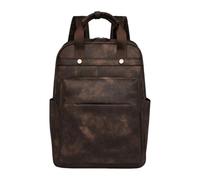 CORIOS Mochila Portatil Mujer 15.6 Pulgadas Mochila Impermeable Elegante para Ordenador Portátil Laptop Backpack Retro Mochilas Bolsas de Escuela Daypack para Trabajo Viajes Universidad Café Bicolor