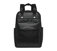 CORIOS Mochila Portatil Mujer 15.6 Pulgadas Mochila Impermeable Elegante para Ordenador Portátil Laptop Backpack Retro Mochilas Bolsas de Escuela Daypack para Trabajo Viajes Universidad Negro