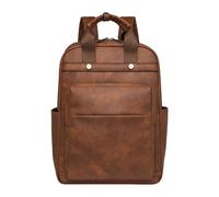 CORIOS Mochila Portatil Mujer 15.6 Pulgadas Mochila Impermeable para Ordenador Portátil Laptop Backpack Retro Mochilas Bolsas de Escuela Daypack para Trabajo Viajes Universidad Marrón Bicolor