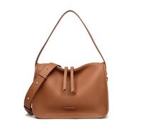 CORIOS Moda Bolso de Mano PU Cuero Bolso de Hombro Impermeable Bolso de Bandolera para Mujer Capacidad Media Bolso Shopper Elegante Bolso Cruzado Trabajo Compras Viajes Bolso Tote Marrón Amarillento