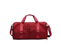 CORIOS Nylon Bolsa de Viaje Bolsa de Fitness Bolsa Deportivas de Gimnasio Mujeres/Hombres Bolsa de Mano Equipaje Bolsa de Natación con Bolsillo de separación húmedo y seco y Zapato Compartimento Rojo