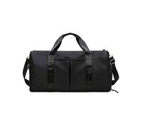 CORIOS Nylon Bolsa de Viaje Bolsa de Fitness Bolsa Deportivas de Gimnasio Mujeres/Hombres Bolsa de Mano Equipaje Bolsa de Natación con Bolsillo de separación húmedo y seco y Zapato Compartimento Negro