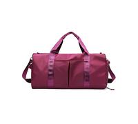 CORIOS Nylon Bolsa de Viaje Bolsa de Fitness Bolsa Deportivas de Gimnasio Mujeres/Hombres Bolsa de Mano Equipaje Bolsa de Natación con Zapato Compartimento Rojo Púrpura